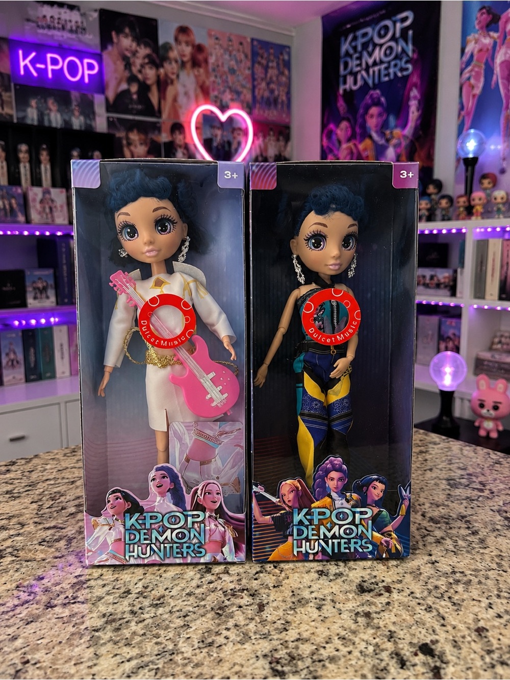 KPOP Demon Hunters Zoey Singing Doll Bundle (2 Pack) with Accessories